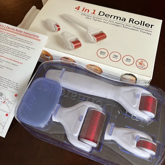 4 in 1 Derma Roller Anti-Ageing Skin Regeneration, Collagen Stimulation Therapy - Picture 3 of 3